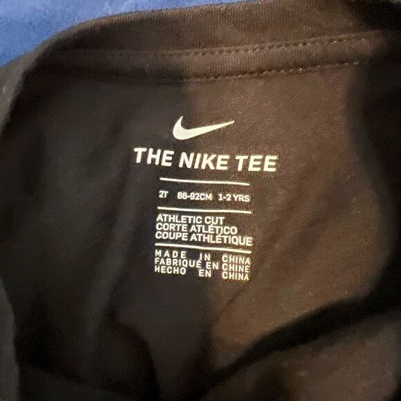 Nike Girls Athletic Fit Black Tee Size 2t - Picture 4 of 4
